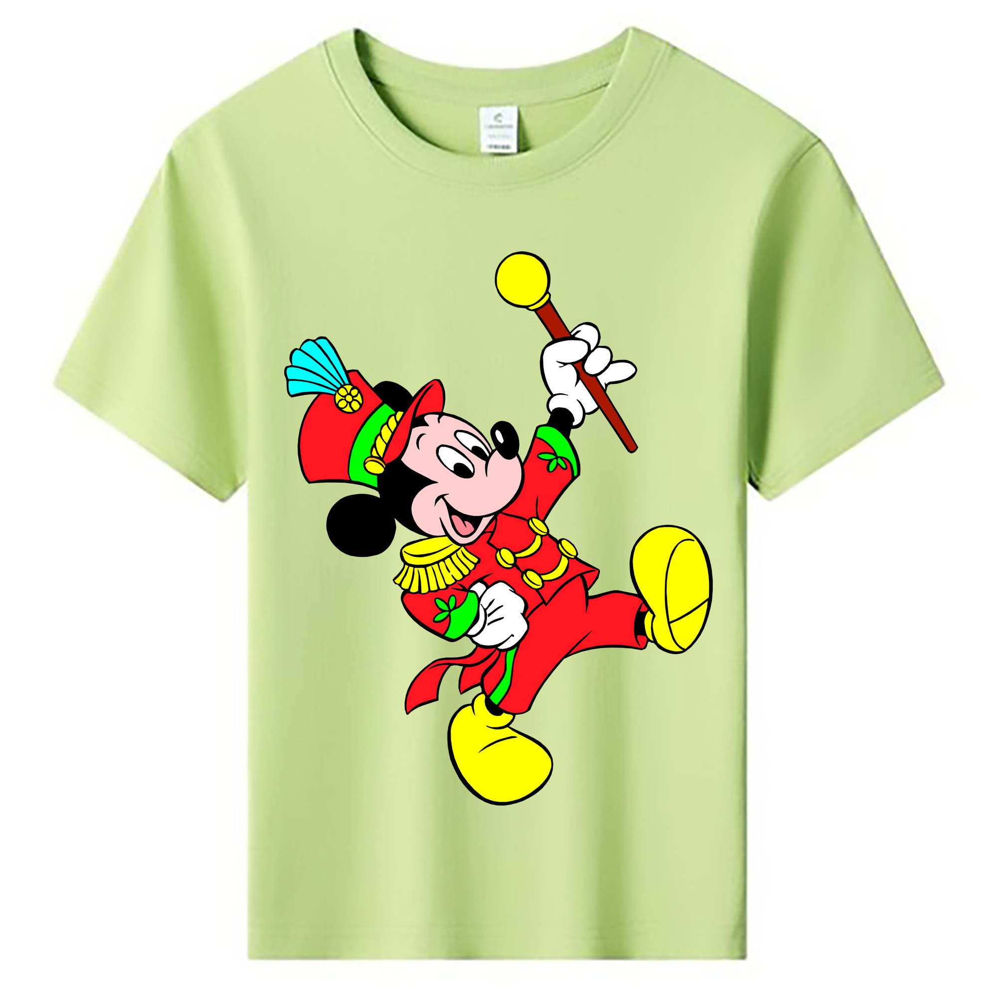 ミッキーマウス Mickey Mouse 綿100％キッズTシャツ（フロントプリント）